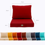 Dimensions et mesures coussin rouge 60x70 cm