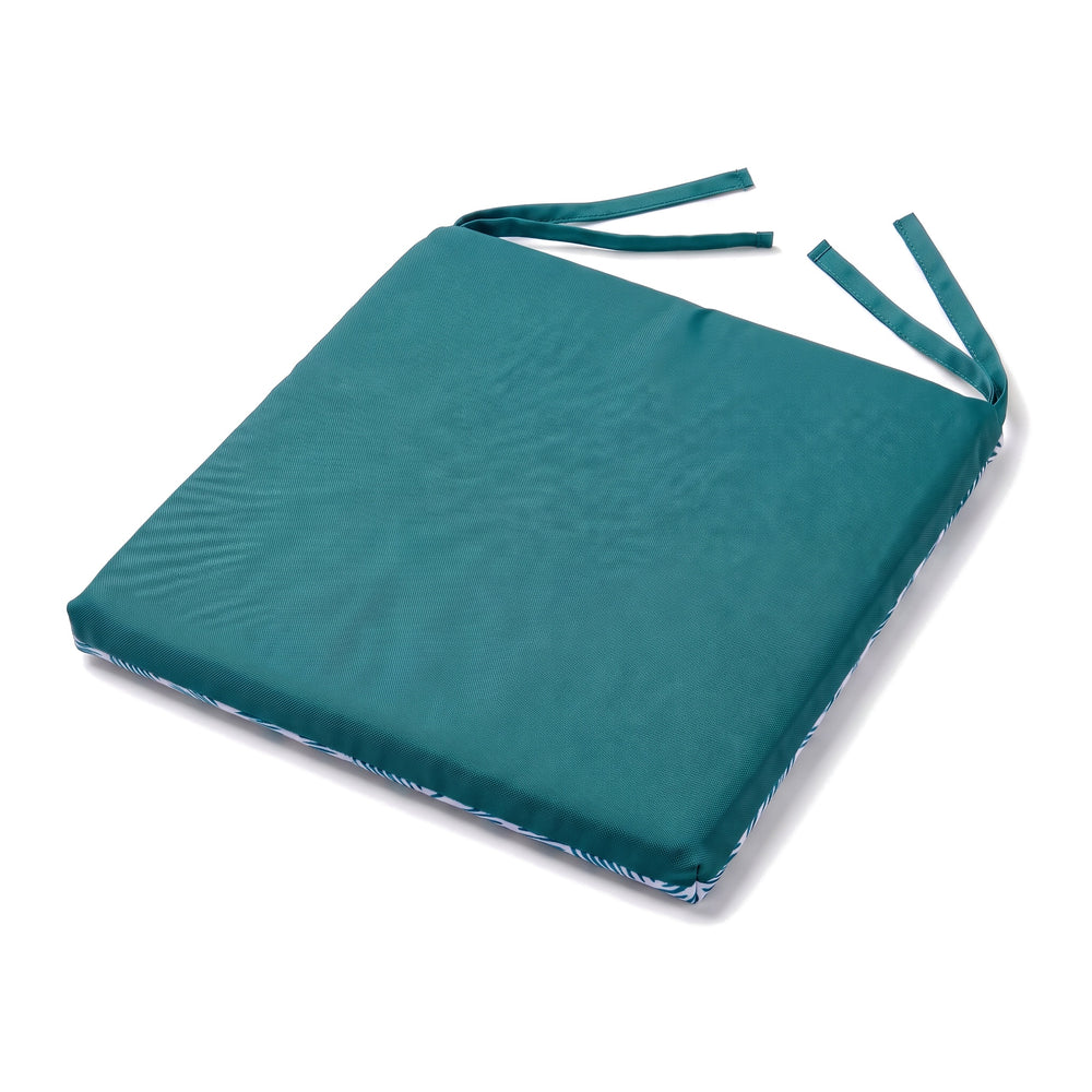 Cojín de silla 35x35 Motivo Geométrico Verde, reverso