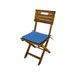 Lot de 4 Galettes de Chaise 35x35x3 cm motif Géométrique Vert - Deco-arts.fr