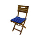 Lot de 4 Galettes de Chaise 35x35x3 cm motif Nautique Bleu - Deco-arts.fr