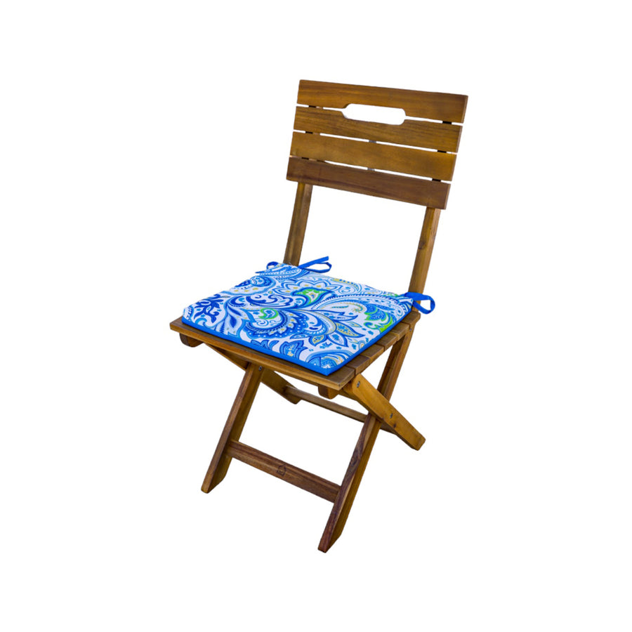 Lote de 4 Cojines para Silla 35x35 Motivo Arabesco, tejido de poliéster