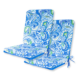 Lot de 2 Coussins Chaise Haut Dossier 95x40 - Motivo Arabesco (Confort 5cm)