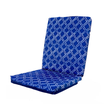 Lot de 4 Coussins pour chaises 95 x 40 cm motif Nautique Bleu - Deco-arts.fr