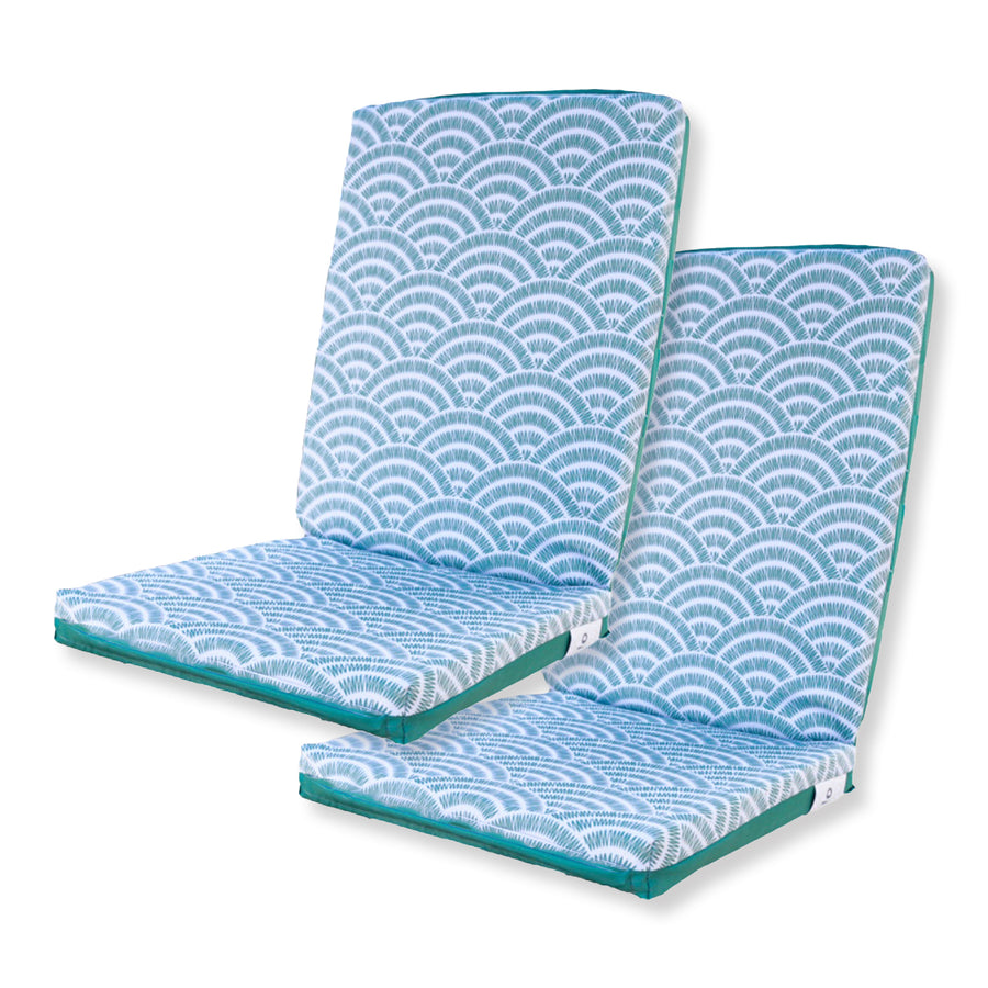 Lot de 2 Coussins Chaise Haut Dossier 95x40, grosor de 5 cm