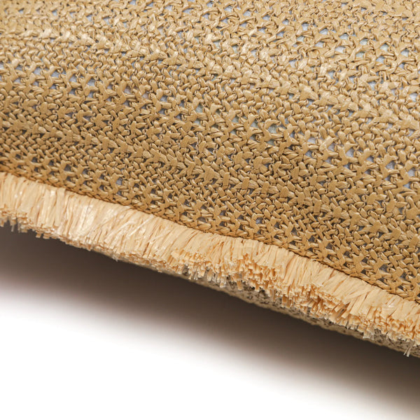 Coussin Déco Effet Raphia 30x50 "À Bandes" - vue latérale