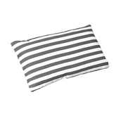 Coussin bain de soleil premium avec coussin - Rayures Gris Foncés - Deco-arts.fr