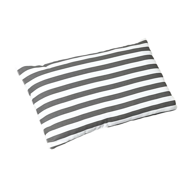 Coussin bain de soleil premium avec coussin - Rayures Gris Foncés - Deco-arts.fr