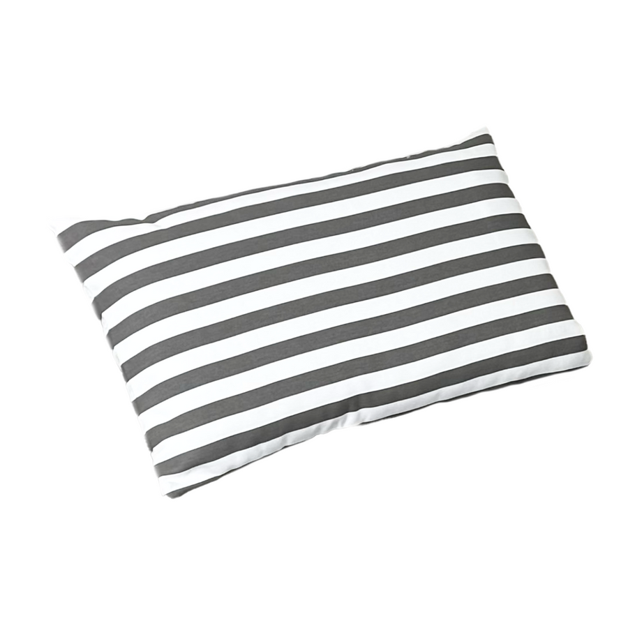 Colchoneta Premium para Tumbona 190x60 Rayas Gris Oscuro, para exterior y piscina
