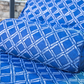Ensemble Coussin pour Chaise Longue et Traversin 195x60x5cm & 45x18cm Motif Nautique bleu - Deco-arts.fr