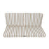 Coussins pour salon de jardin déhoussable 100x50cm - Rayure Beige - Deco-arts.fr