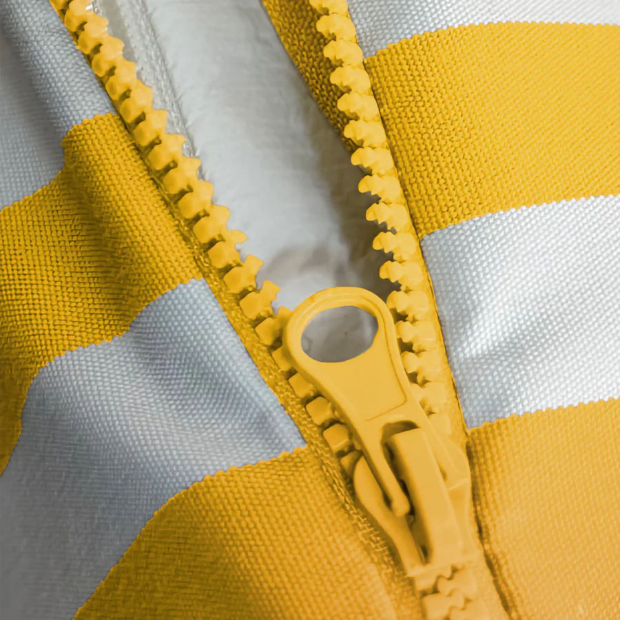 Ensemble Coussins Salon Jardin Rayure Jaune
