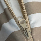 Coussins pour salon de jardin déhoussable 100x50cm - Rayure Beige - Deco-arts.fr