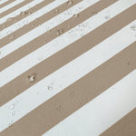 Ensemble de coussins de jardin beige rayé pour fauteuils et canapés, 100x50 cm, avec 1 assise et 2 dossiers, tissu 270g.