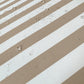 Coussins pour salon de jardin déhoussable 100x50cm - Rayure Beige - Deco-arts.fr