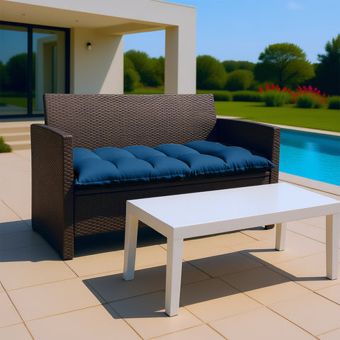 Cojín acolchado Comfort para interior y exterior 120x60cm - Azul Petróleo