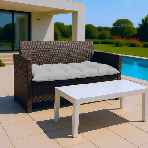Cojín acolchado Comfort para interior y exterior 120x60cm - Gris Pebble