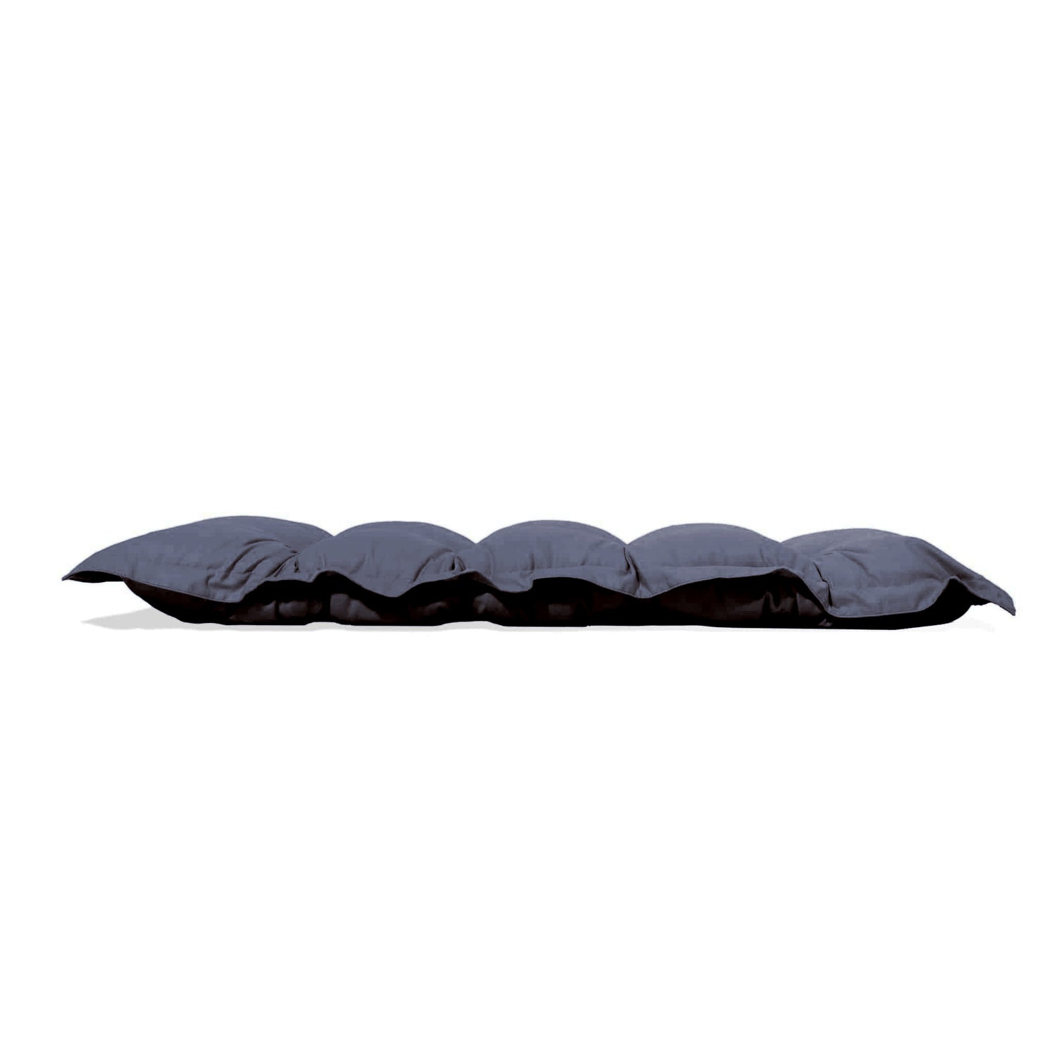 Coussin capitonné Confort Intérieur Extérieur 120x60cm - Gris Carbone - Deco-arts.fr