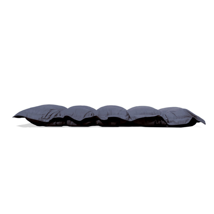 Coussin capitonné Confort Intérieur Extérieur 120x60cm - Gris Carbone - Deco-arts.fr