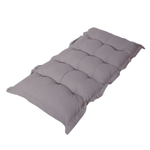 Cojín Acolchado para Banco y Suelo 120x60 Gris Guijarro - Grueso 10cm (Versátil)