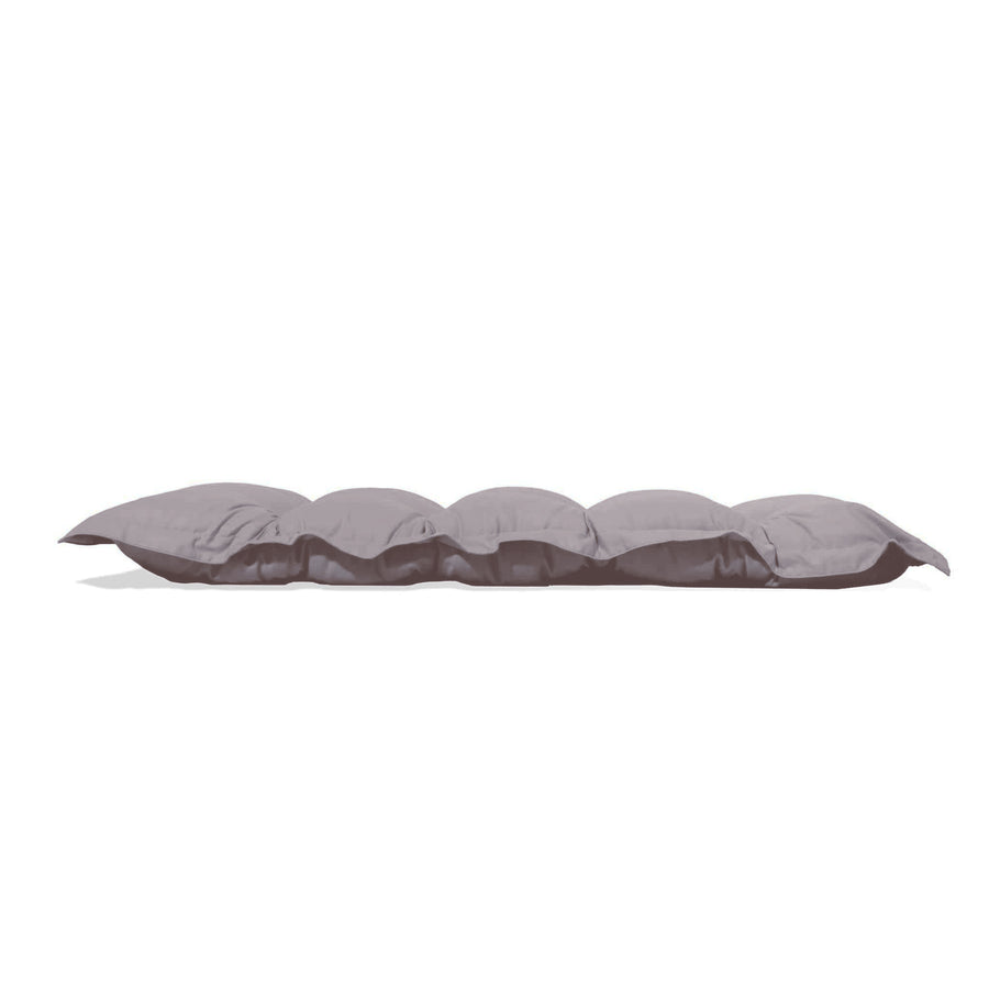 Cojín Acolchado para Banco y Suelo 120x60 Gris Guijarro, funda desenfundable