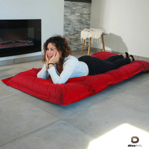 Futón XXL - Matelas de sol 195x100cm - Beige