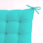 Lot de 4 Galettes de chaise 40 x 40 cm -  Bleu Caraïbes - Deco-arts.fr