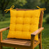 Lot de 4 Galettes de chaise 40 x 40 cm - Jaune miel - Deco-arts.fr