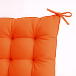 Lot de 4 Galettes de chaise 40 x 40 cm - Orange - Deco-arts.fr