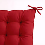 Lot de 4 Galettes de chaise 40 x 40 cm - Rouge piment - Deco-arts.fr