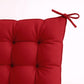 Lot de 4 Galettes de chaise 40 x 40 cm - Rouge piment - Deco-arts.fr