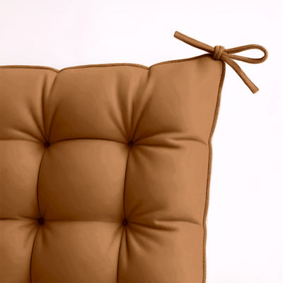 Lot de 4 Galettes de chaise 40 x 40 cm - Rouille - Deco-arts.fr