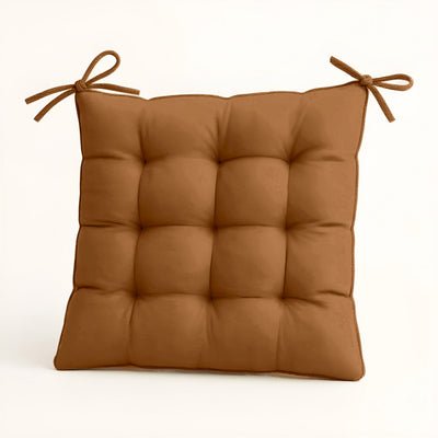 Lot de 4 Galettes de chaise 40 x 40 cm - Rouille - Deco-arts.fr