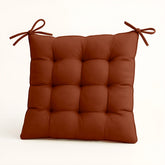 Lot de 4 Galettes de chaise 40 x 40 cm - Terracotta - Deco-arts.fr