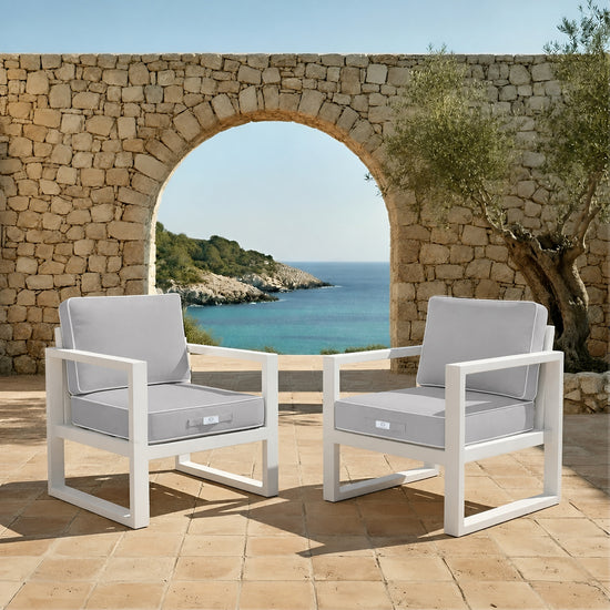 Ensemble Coussins Premium 60x60 Gris Clair - Épais 12cm & Finition Passepoil