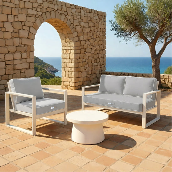 Ensemble Coussins Premium 50x50 Gris Clair - Épais 12cm & Finition Passepoil