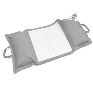 Puf Flotante para Piscina XXL 170x90 Gris Guijarro - Colchoneta de Hamaca con Perlas (Confort Adulto)