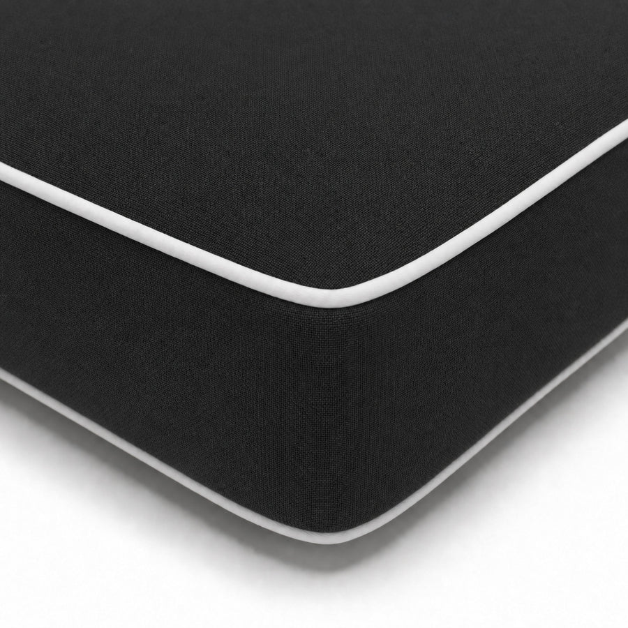 Colchoneta Premium para Tumbona 190x60 Gris Oscuro, funda desenfundable