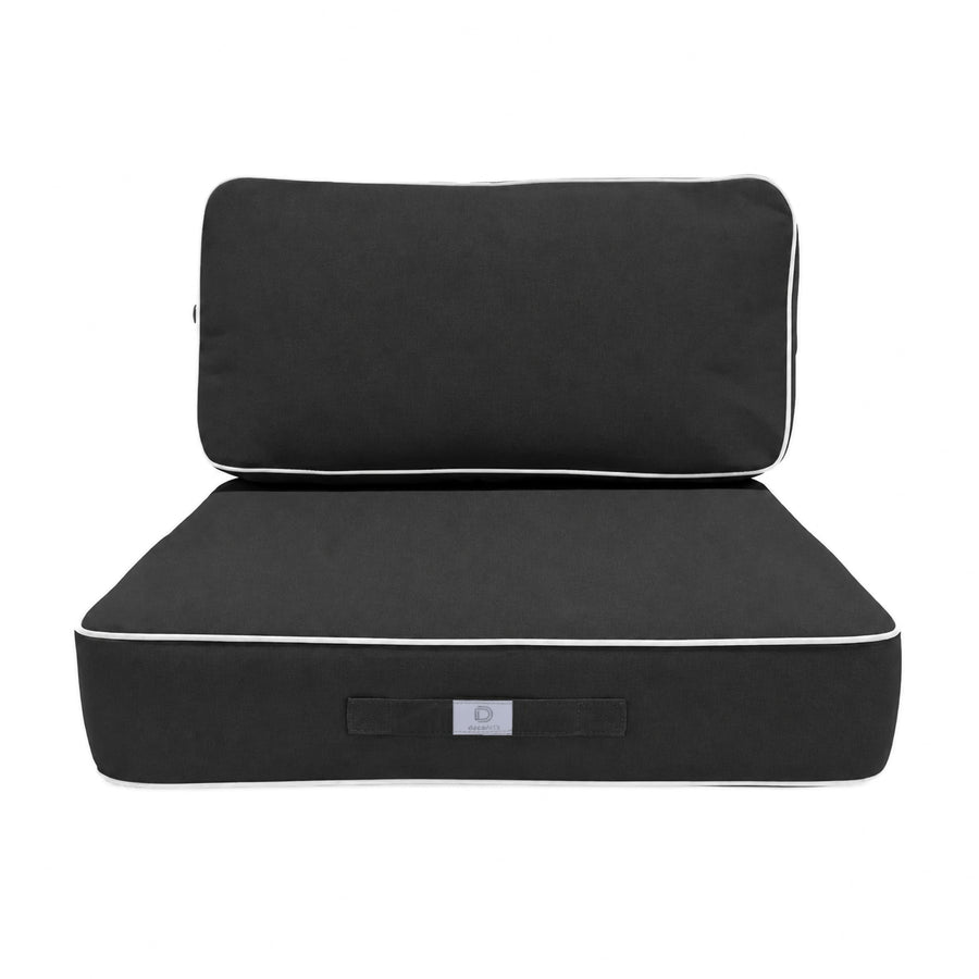 Conjunto de Cojines Premium 60x60 Gris Oscuro, relleno de espuma de alta densidad