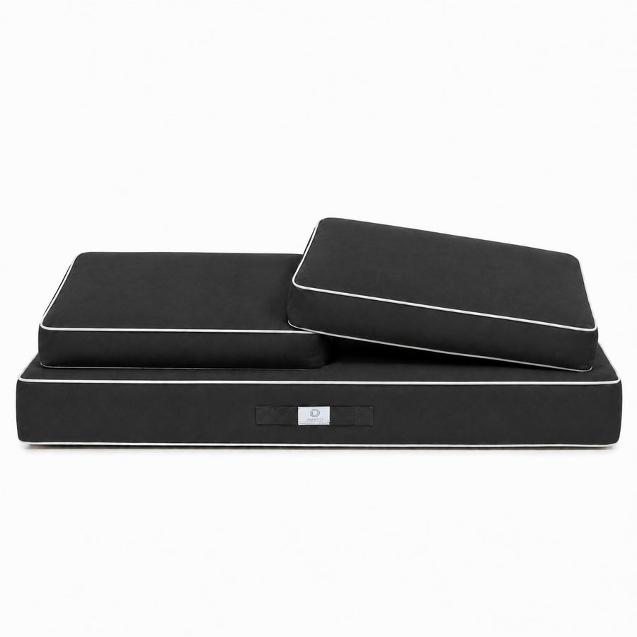 Ensemble Coussins Premium 120x60 Gris Foncé, tissu anti-UV