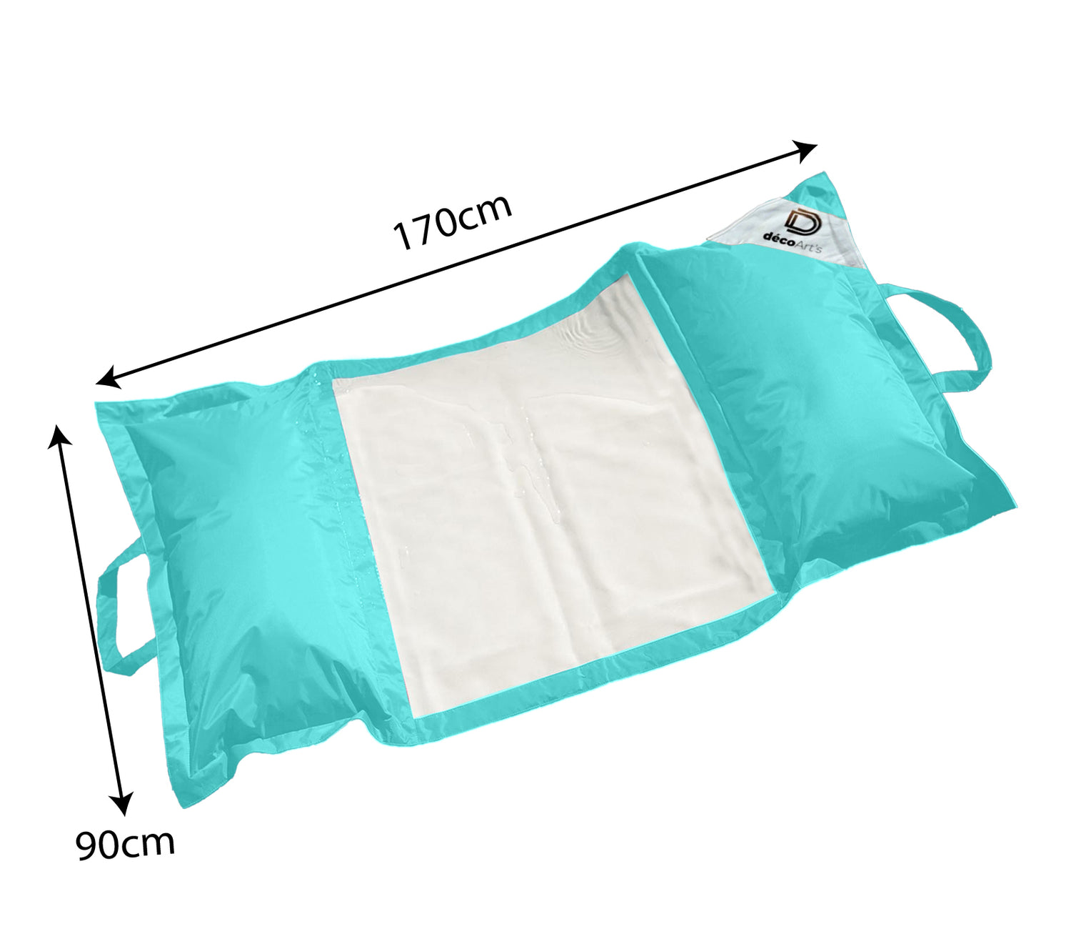 Hamac pour Piscine en Polyester 170x90 cm Bleu caraïbes - Deco-arts.fr