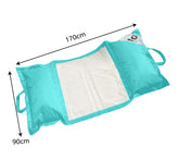 Hamac pour Piscine en Polyester 170x90 cm Bleu caraïbes - Deco-arts.fr