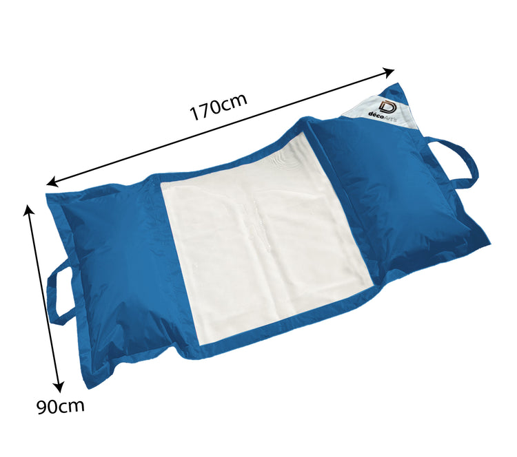 Hamac pour Piscine en Polyester 170x90 cm Bleu pétrole - Deco-arts.fr