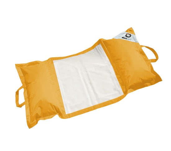 Hamac pour Piscine en Polyester 170x90 cm Jaune miel - Deco-arts.fr