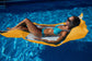 Hamac pour Piscine en Polyester 170x90 cm Jaune miel - Deco-arts.fr