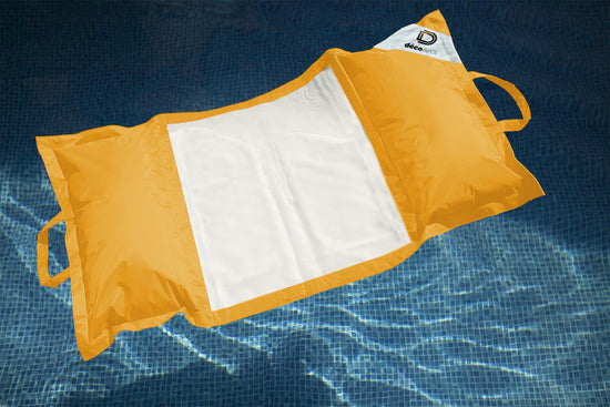 Hamac pour Piscine en Polyester 170x90 cm Jaune miel - Deco-arts.fr