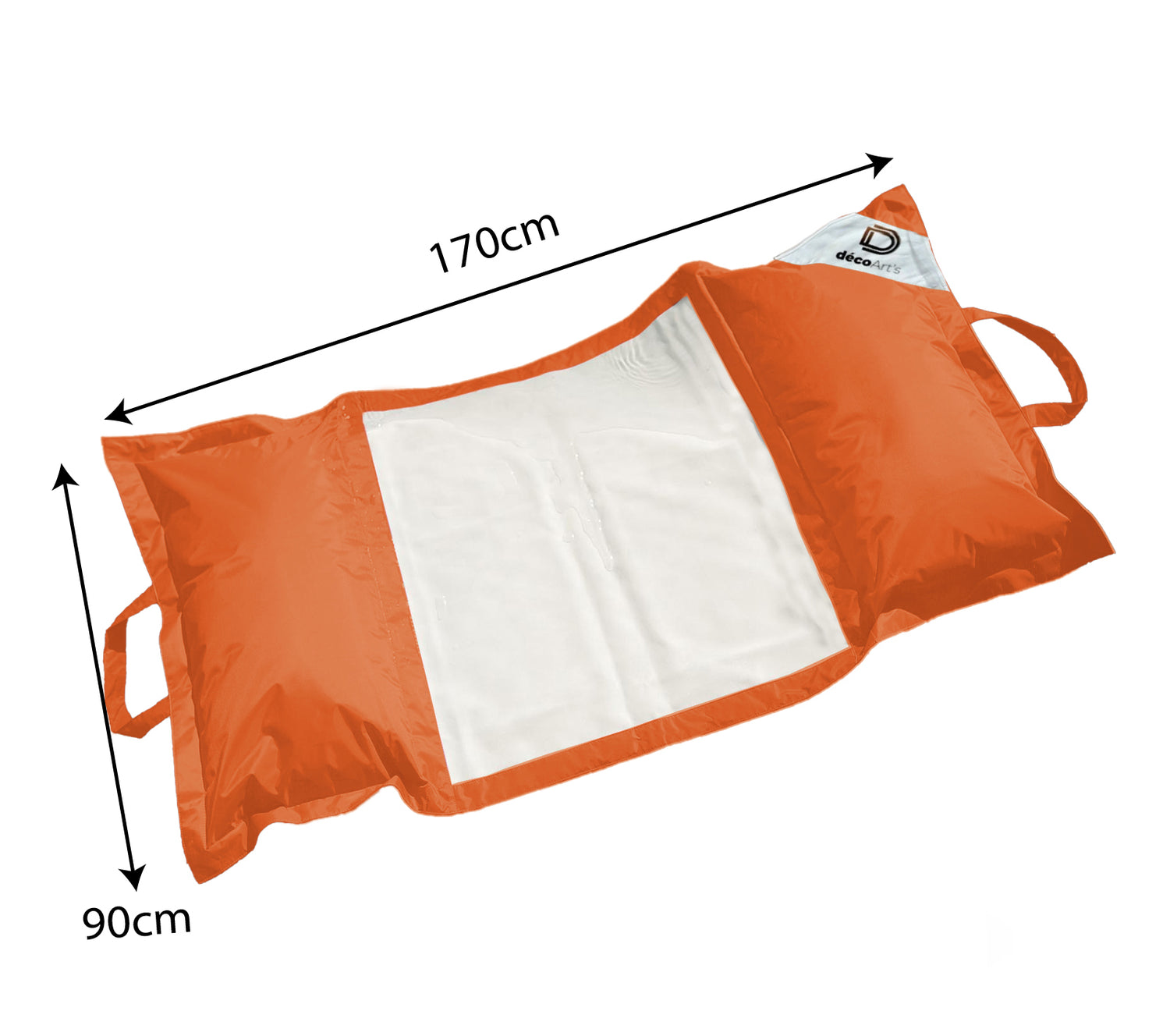 Hamac pour Piscine en Polyester 170x90 cm Orange - Deco-arts.fr
