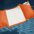 Pouf Flottant Piscine XXL 170x90 Orange - Matelas Hamac à Billes (Confort Adulte)