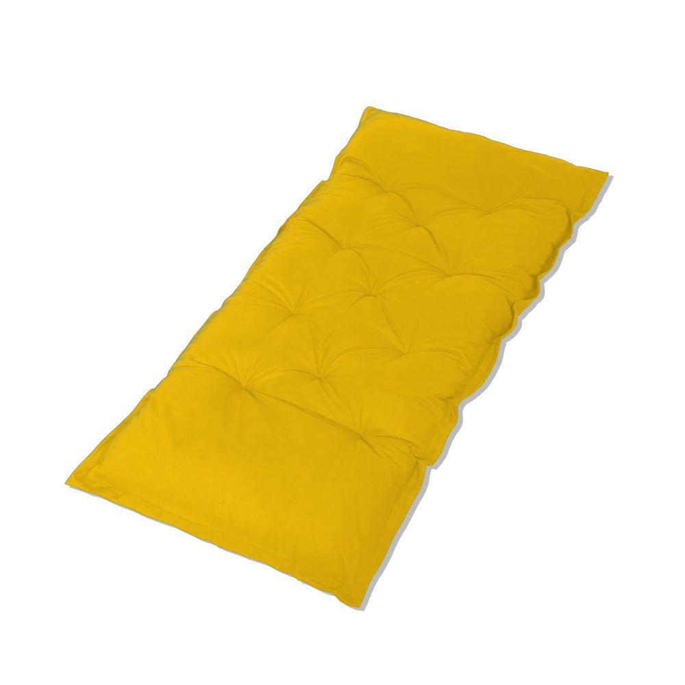 Colchoneta de Suelo XXL 195x100 Amarillo, tejido hidrófugo