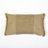 Housse de coussin effet raphia - À bande - Rectangle - 50x30cm - Deco-arts.fr