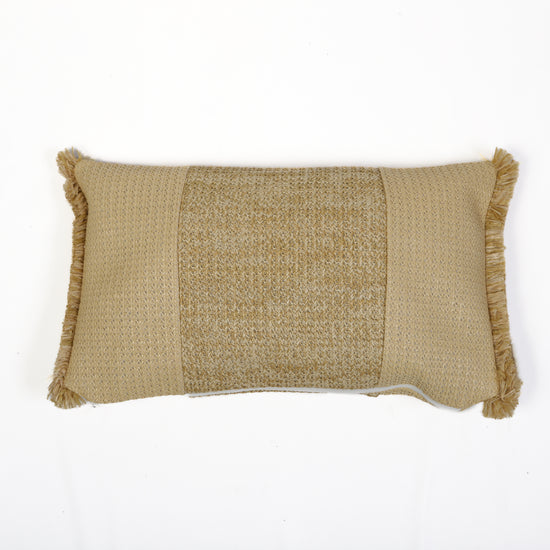 Housse de coussin effet raphia - À bande - Rectangle - 50x30cm - Deco-arts.fr